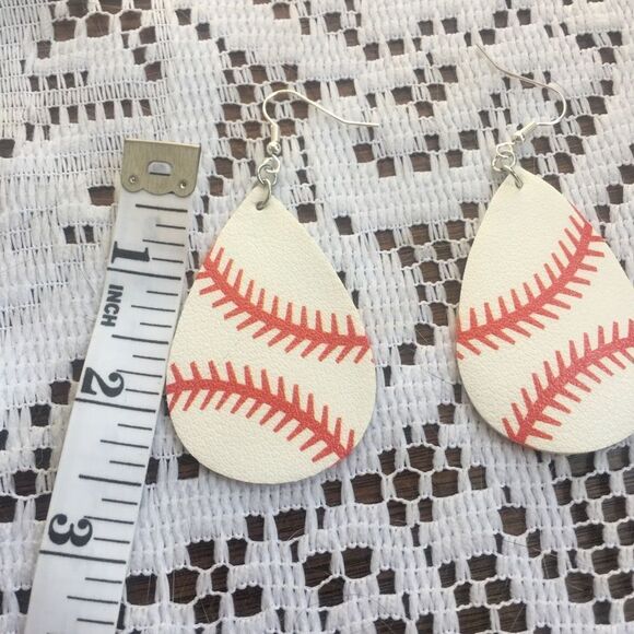 (F2) Baseball Earrings - Picture 3 of 6